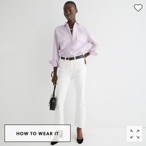 Jcrew Billie Demi bootcut white jean size 30